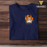 Personalized Dog Lovers Fall Paw Tshirt Printed PNHQ2703