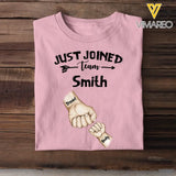 Personalized Family & Kids Name Just Joined Team TShirt Or Baby Onesize QTPN1304