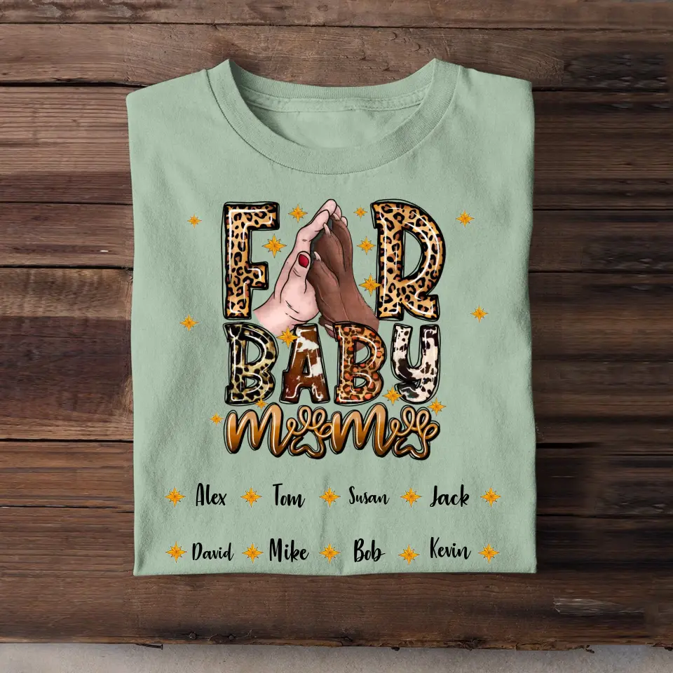 Personalized Fur Baby Mama With Pet Name T-shirt Printed PNBQT1804