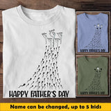 Personalized Funny Sperm Happy Father's Day Kid Name T-shirt Printed 23APR-BQT20