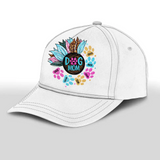 Personalized Dog Mom Sunflower Dog Name Cap Printed PNHQ2104