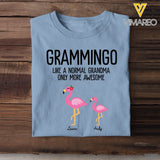Personalized Grammingo Like A Normal Grandma Only More Awesome Kid Name T-shirt Printed 23APR-TB24