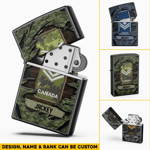 Personalized Canadian Veteran/Soldier Lighter Case Printed 23APR-HQ25
