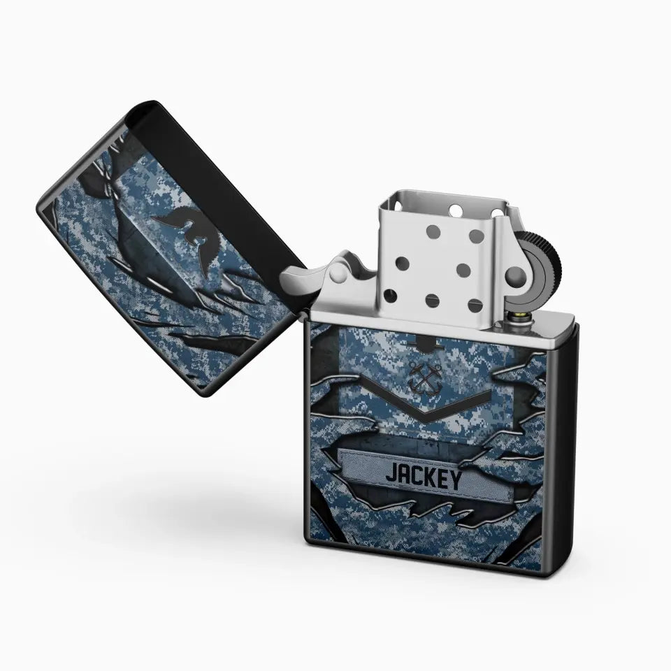 Personalized US Veteran/Soldier Lighter Case Printed 23APR-HQ25