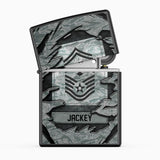 Personalized US Veteran/Soldier Lighter Case Printed 23APR-HQ25