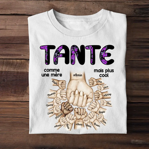 Personalized Tante Hand Kid Name T-shirt Printed 23APR-BQT26