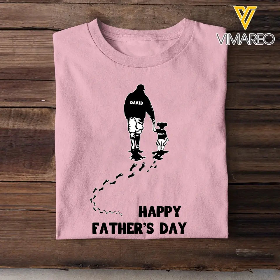 Personalized Happy Father's Day Tshirt Printed QTPN0505