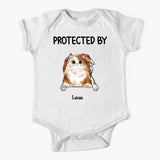 Our Little Babys Friends Dog Cat Personalized Gift For Pet Owners Baby Onesie Printed 23MAY-TB11