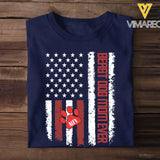 Personalized Beast Dog Mom Ever US Flag Paw with Dog Name Tshirt Printed 23MAY-TB13