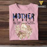 Personalized  Mother Of Boys Less Drama Than Girl But Harder To Keep Alive Hands with Kid Names T-shirt Printed 23MAY-DT19