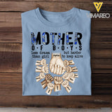 Personalized  Mother Of Boys Less Drama Than Girl But Harder To Keep Alive Hands with Kid Names T-shirt Printed 23MAY-DT19