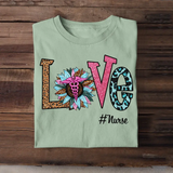 Personalized Love Nurse Title T-shirt Printed QTTB2205