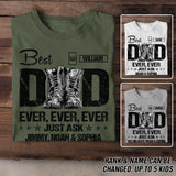 Personalized British Veteran Soldier Best Dad Ever Just Ask Kids TShirt Printed QTDT2305