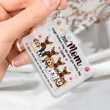 Personalized Dear Mom Forget Mother's Day We Woof You Every Day Love Dog Lovers Gift Acrylic Keychain Printed PNPN1704
