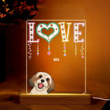 Personalized Love Dogs with Names Dog Lovers Gift Led Lamp Printed 23MAY-HQ24
