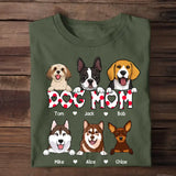 Personalized Dog Mom Dog Lovers T-shirt Printed QTTB2505