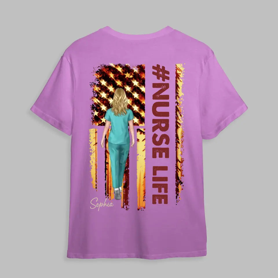 Personalized Nurse Life Gift For Nurses T-shirt Printed MTHPN0206