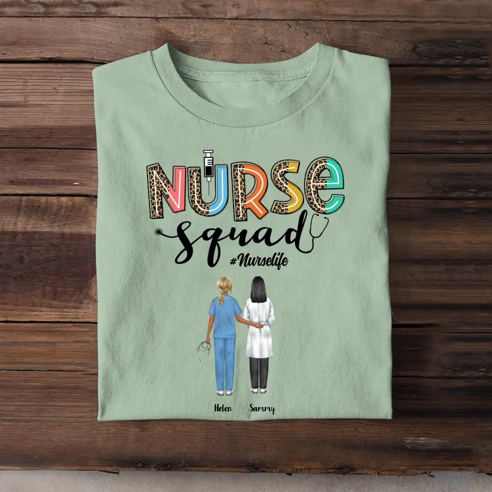 Personalized Nurse Squad Gift For Nurses T-shirt Printed HTHPN2305