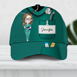 Personalized Nurse & Name Cap Printed 23MAY-DT15