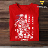 Personalized US Veteran Soldier I've Got Your Six Tshirt Printed QTHQ1506