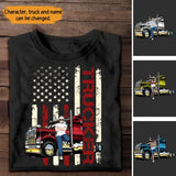 Personalized Trucker Flag Colorful TShirt Printed QTTB1406