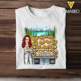Personalized Girl & Jeep Hearts with Kid Names T-shirt Printed PNDT1406