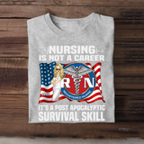 Personalized Nursing Is Not A Career Cool Nurse On Flag 2D Printed Tshirt