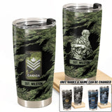 Personalized Canadian Soldier Veteran Tumbler Printed QTDT2006