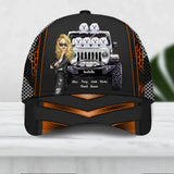 Personalized Jeep Girl & Dog Jeep Lovers Dog Lovers Cap Printed 23JUN-DT16
