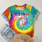 Personalzied Dog Mom Dog Dad Dog Lovers Gift Tie Dye Color 3D TShirt Printed HTHDT1906