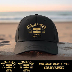 Personalized Austrian Veteran/Soldier Rank Camo with Name Cap Printed 23JUN-DT23