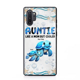 Cute Sea Turtle Grandma With Grandkids Name Ocean Animal Perfect Gift Present for Grandma Mom Auntie Custom Name For iPhone Samsung VHPN3006