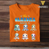 Personalized This Grandma Belongs To Turtle Kid Names T-shirt Printed MTHHQ0307
