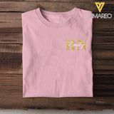 Personalized RN Nurse Title Glitter Gold T-shirt Printed QTKH0407