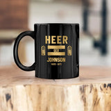 Personalized Germany Veteran/Soldier Rank Camo & Flag Black Mug Printed 23JUL-DT04