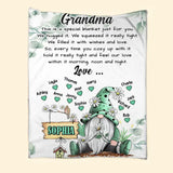Personalized  Grandma Love From Grandkids Kid Nam Hippie Quilt Blanket Printed 22DEC-HQ29