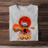 Personalized Jeep Girl Halloween My Broom Broke So Now I Drive A Jeep T-shirt Printed MTKVH1107