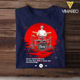 Personalized Never Underestimate An Old Man With A Drum Set T-Shirt Printed MTHKVH1807
