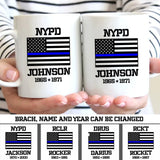 Personalized US Flag Veteran/Soldier Name White Mug Printed 23JUL-DNL18