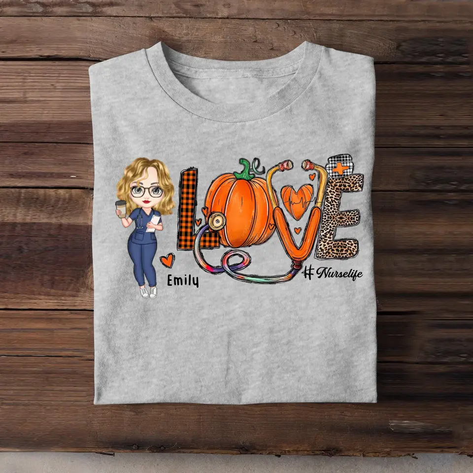 Personalized Love Nurselife Gift For Nurse T-shirt Printed HTHDNL1907