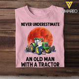 Personalized Never Underestimate An Old Man With A Tractor T-shirt Printed 23JUL-HN20