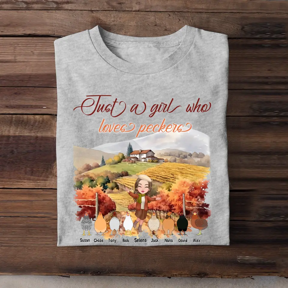 Personalized Just A Girl Who Loves Peckers  T-shirt Printed HTHHN2007