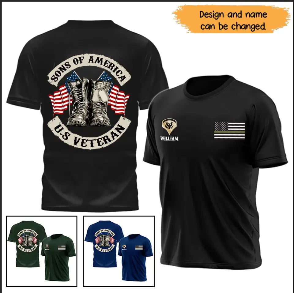 Personalized Sons Of American T-Shirt Printed QTHN267