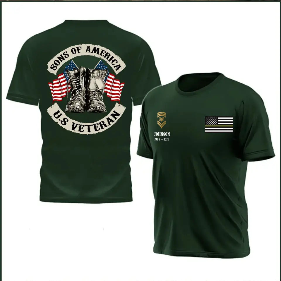 Personalized Sons Of American T-Shirt Printed QTHN267