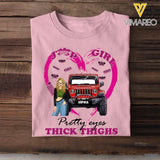 Personalized Jeep Girl Pretty Eyes Thick Things T-shirt Printed MTHN2507