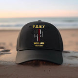 Personalized Skull US Flag Firefighter Department Cap Printed HTHKVH2607