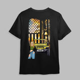 Personalized Jeep Girl Flag T-shirt Printed MTPD2607
