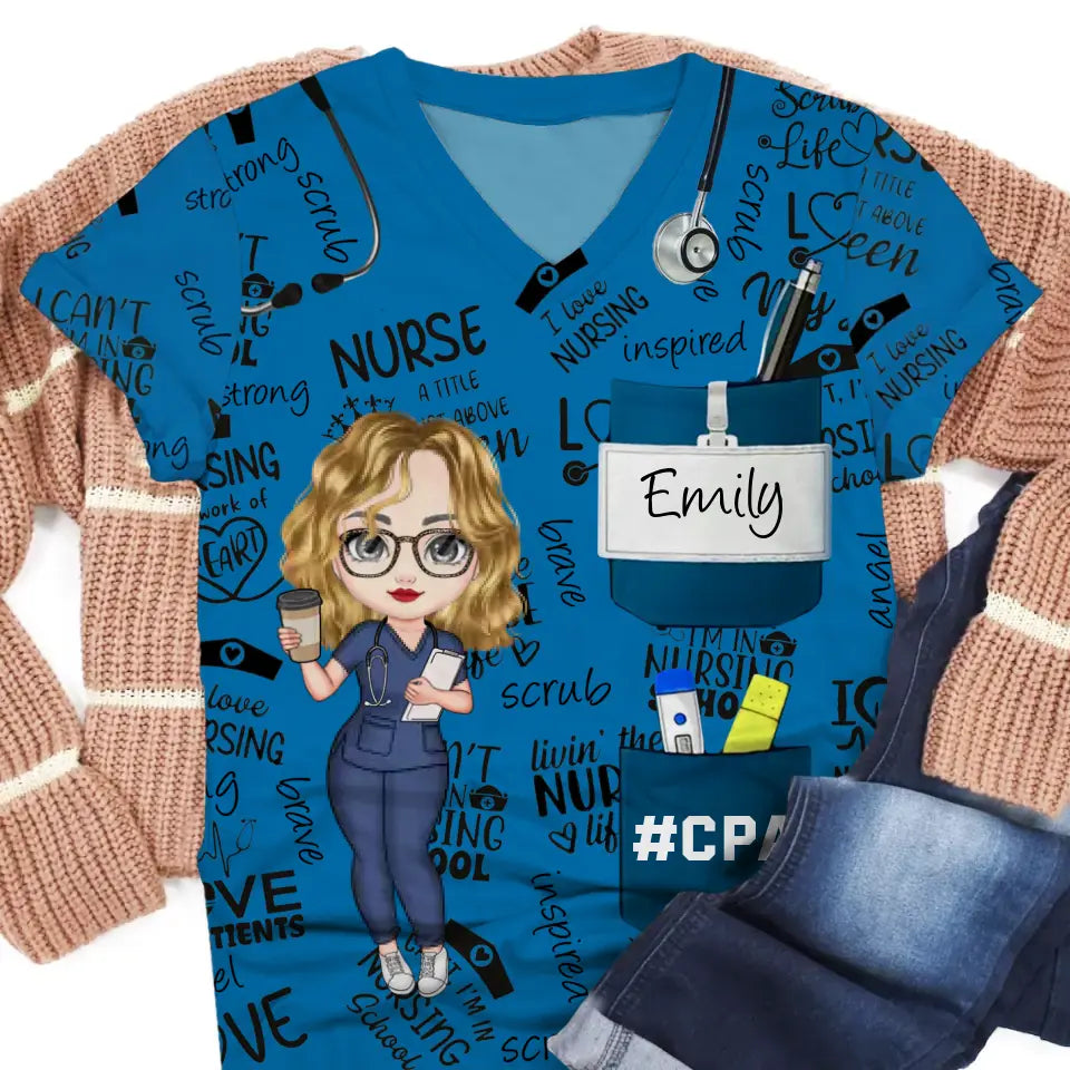 Personalized I Love Nursing Gift for Nurses 3D T-shirt Printed HTHKVH202317