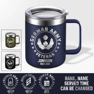 Personalized German Armed Forces With Name And Year Laser Handle Cup Printed 2023138KVH