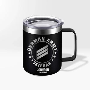 Personalized German Armed Forces With Name And Year Laser Handle Cup Printed 2023138KVH